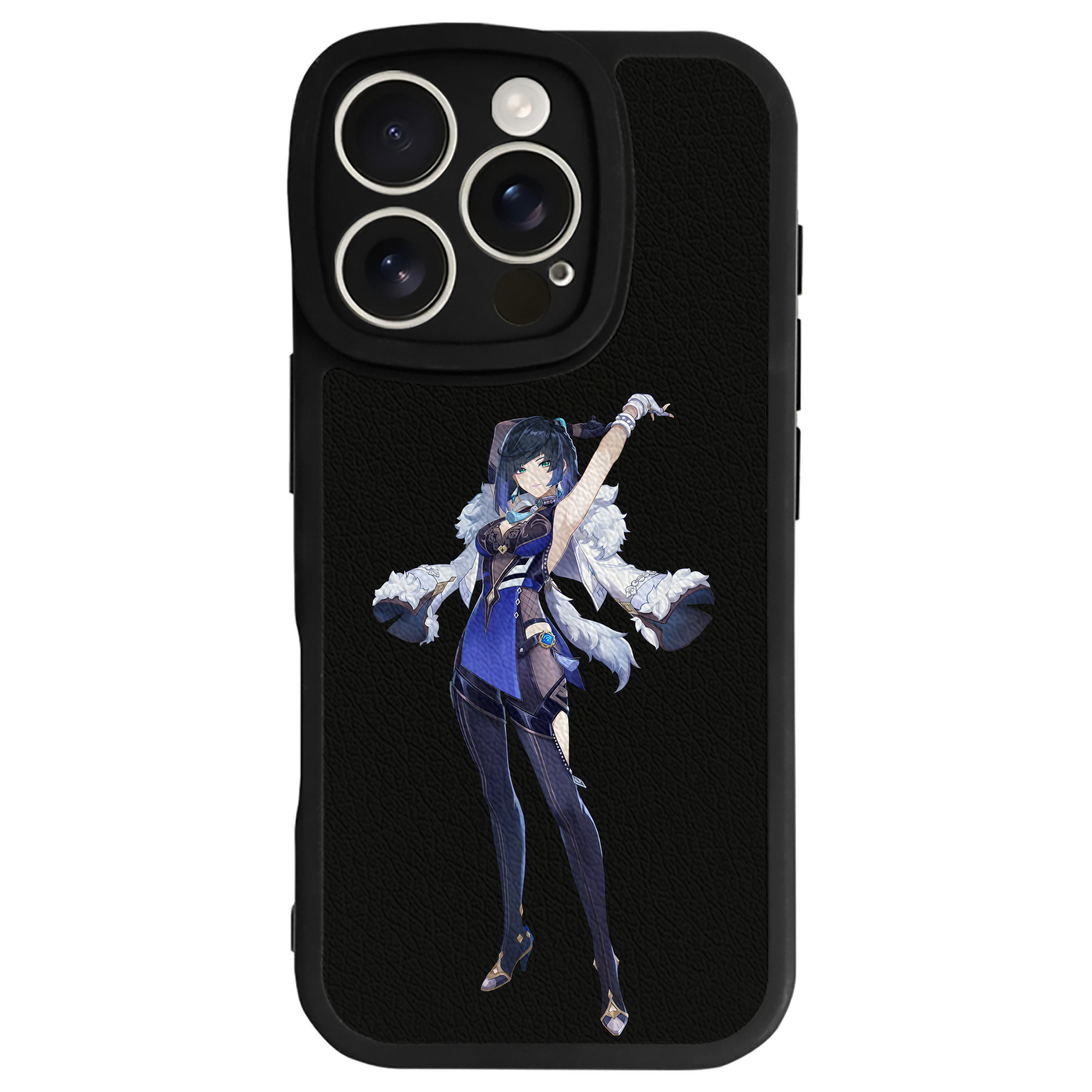 げんし神 夜兰 やらん genshin Yaran 【iPhone 16シリーズ対応】シリコンスマホケース（レザー調） 材質：シリコン